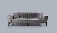 Luxus Wohnzimmer Couch Graue Couchen Sofa MöBel Grau Sofas Textil Einrichtung