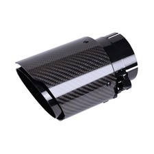 Carbon Fiber Exhaust Tip 2.5 Inlet To 4outlet Universal Tailpipe 2.5 Inch ...