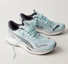 NIB PUMA Women s 8.5 Velocity Nitro 3 Running Shoes Sneakers Galactic Grey Blue