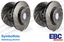 EBC Turbo Groove Black Bremsscheiben Satz vorne, hinten für BMW Z3 Roadster E36