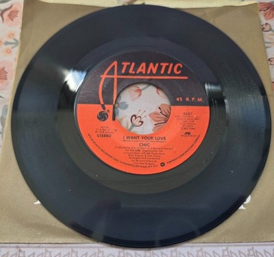 Chic I Want Your Love Funny Bone 45 Atlantic 3557 NM- HEARB4UBUY