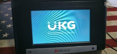 Kronos 9100 8609100-008 InTouch Time Clock W/biometric, Power,  Back Cover 5079