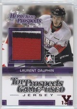 2013 ITG Heroes and Prospects Silver Jersey Vault Ruby 1/1 Laurent Dauphin 2d8