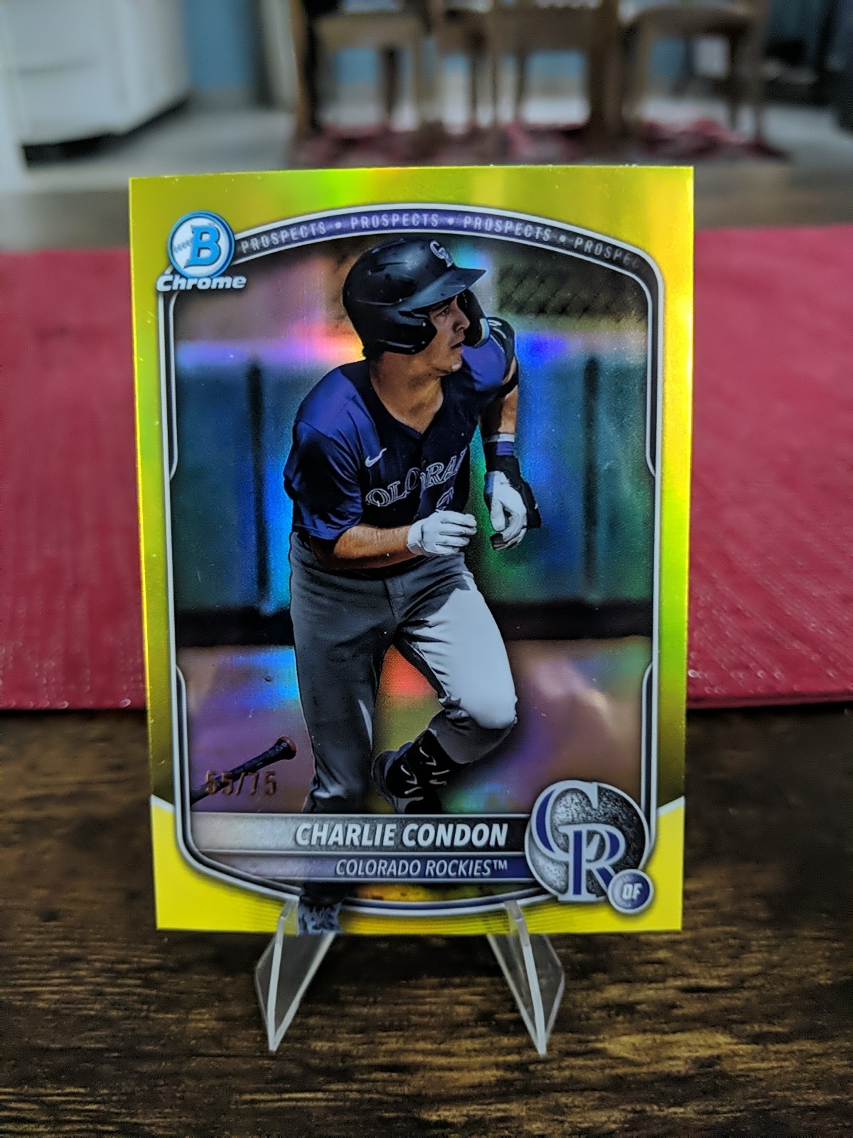 2025 Bowman Chrome 1st Charlie Condon #BCP-248 True Yellow /75