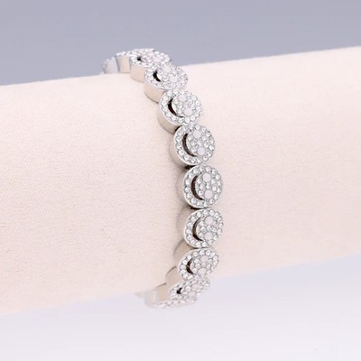 MAGIC PEARL Armband LUCKY GEMS Smile Every Day, 10 mm Handgefertigt, Kunstperlen