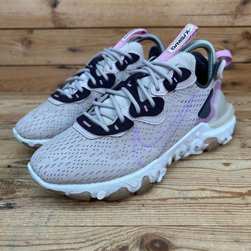 Nike Turnschuhe Damen Größe UK 5,5 React Vision Lila Pink Laufen Fitnessschuhe - Bild 5 von 13