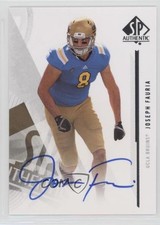 2013 SP Authentic Auto Joseph Fauria #62 Auto 18x4