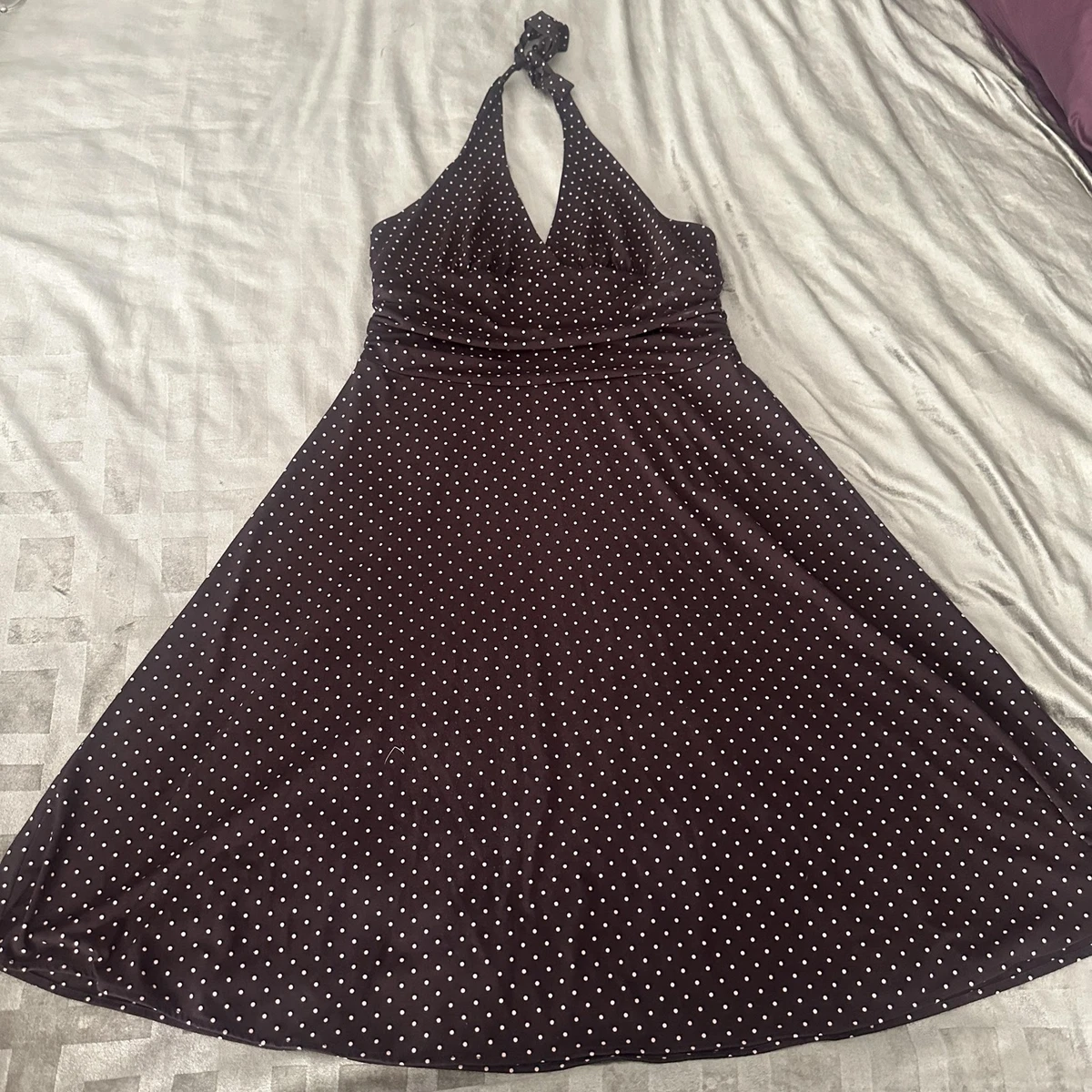 bcbg asymmetrical polka dots dress BCBG MAX AZRIA Black 7 White Polka Dot Asymmetrical Ruffle Dress main image 0