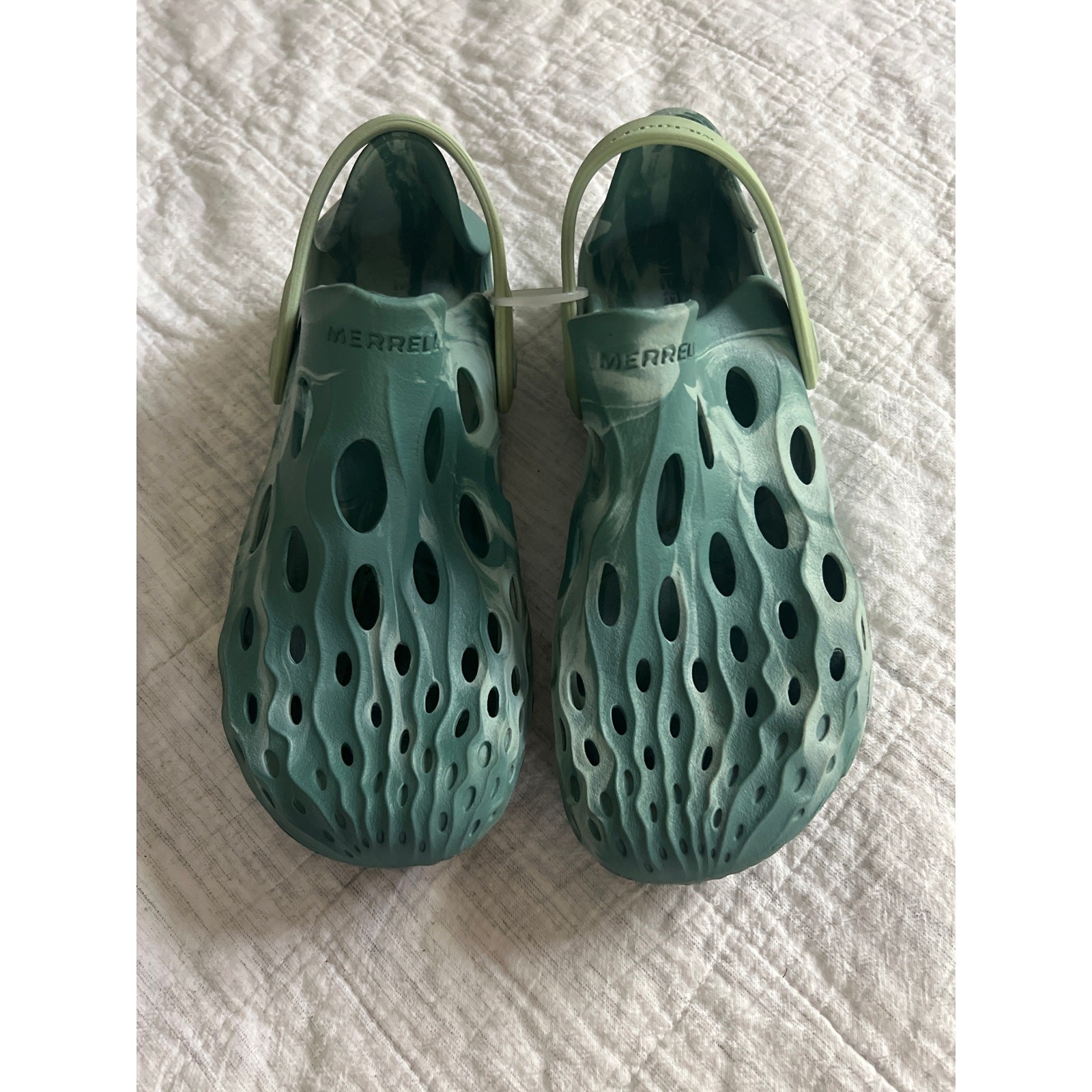 Scarpe Merrell Hydro Moc acqua gomma minerale verde marmorizzata taglia bambini 4