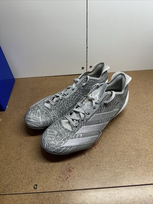 Adidas Adizero Electric Hype Grey Silver Metallic IH8573 Football Cleats Sz 8
