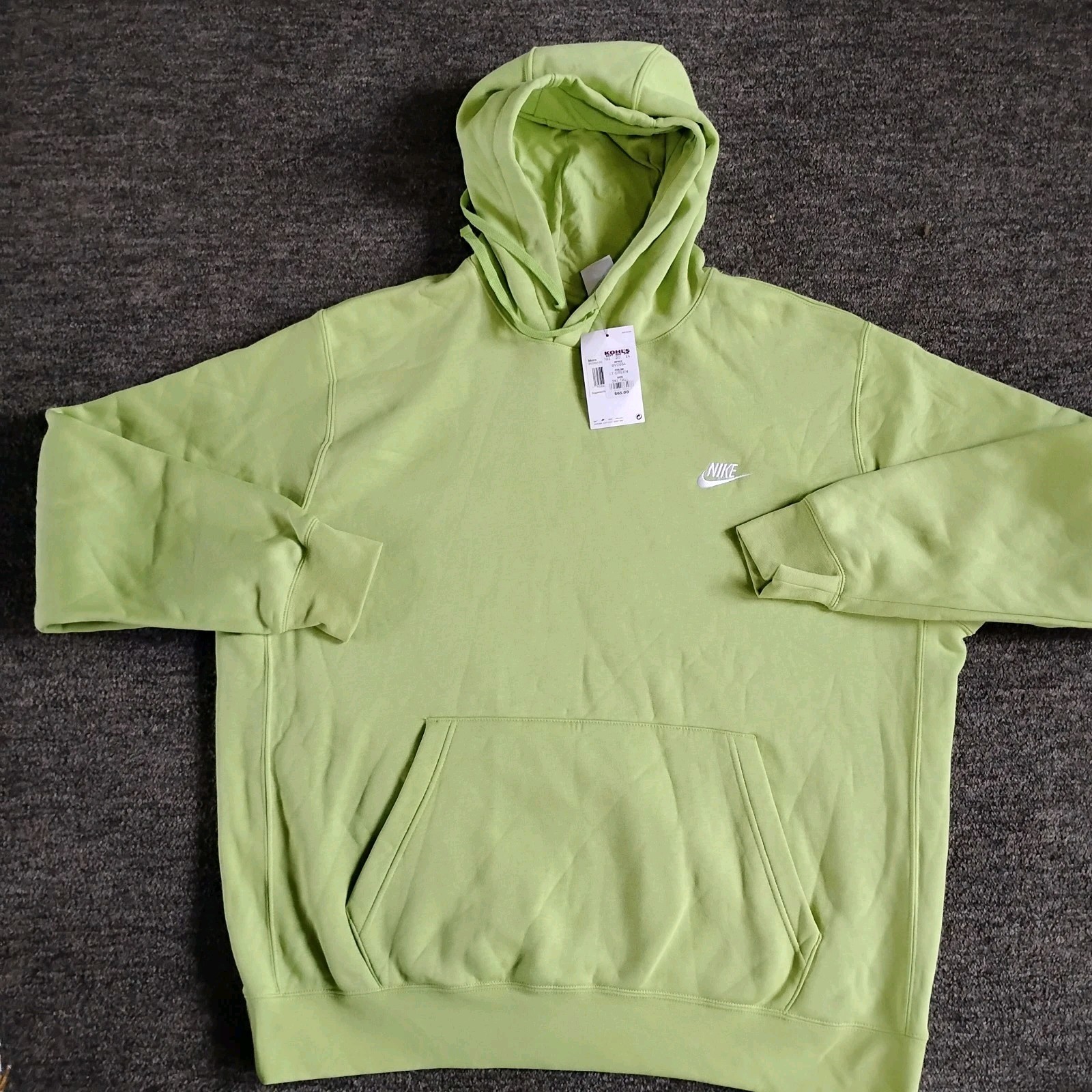 Nike 3xl Tall Light  Green Hoodie Msrp 65 New With Tags