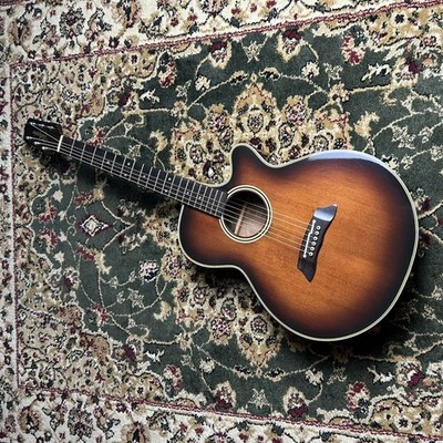 Takamine PT106 Spruce Mahogany Cutaway Acoustic Electric Guitar w/Hard Case