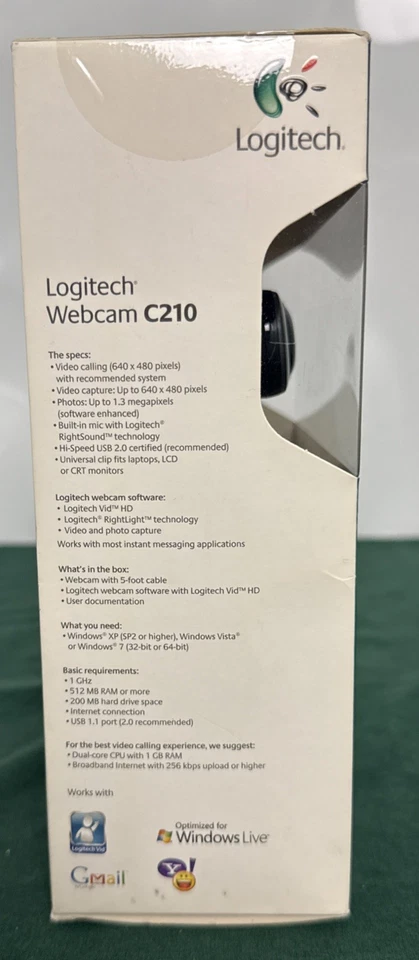 Logitech c210 1.3MP VGA Webcam With Microphone Complete - Image 4 of 4