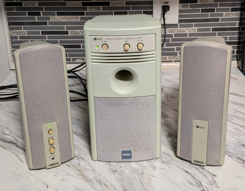 Yamaha YST-MSM5 Subwoofer System Lautsprecher mit Netzteil & Kabel getestet - Bild 2 von 7