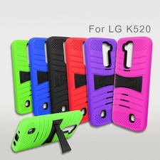 Funda rígida blanda con soporte blindado de alta resistencia para LG Stylo 2 / Stylo 2 plus