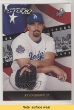 2002 Donruss Studio National Convention Embossing 1/5 Kevin Brown #12 READ 1h1