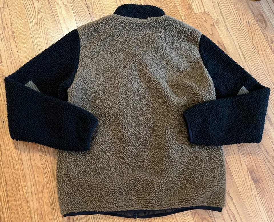 KAVU Wayside Patchwork Multicolor High Pile Fleece Jacket Size Small Sold Out - Image 4 of 4