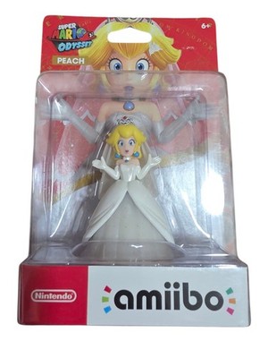 Nintendo Super Mario Odyssey Peach Wedding Outfit Amiibo Figurine