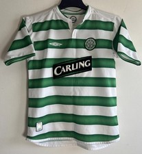 Original Vintage Celtic Home Football Shirt 2003-04 - Large Boys (30/31”)