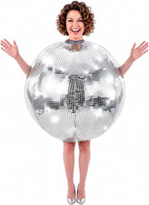 Halloween Inflatable Disco Ball Costume, 70S Disco Costume for Adults Cosplay Pa
