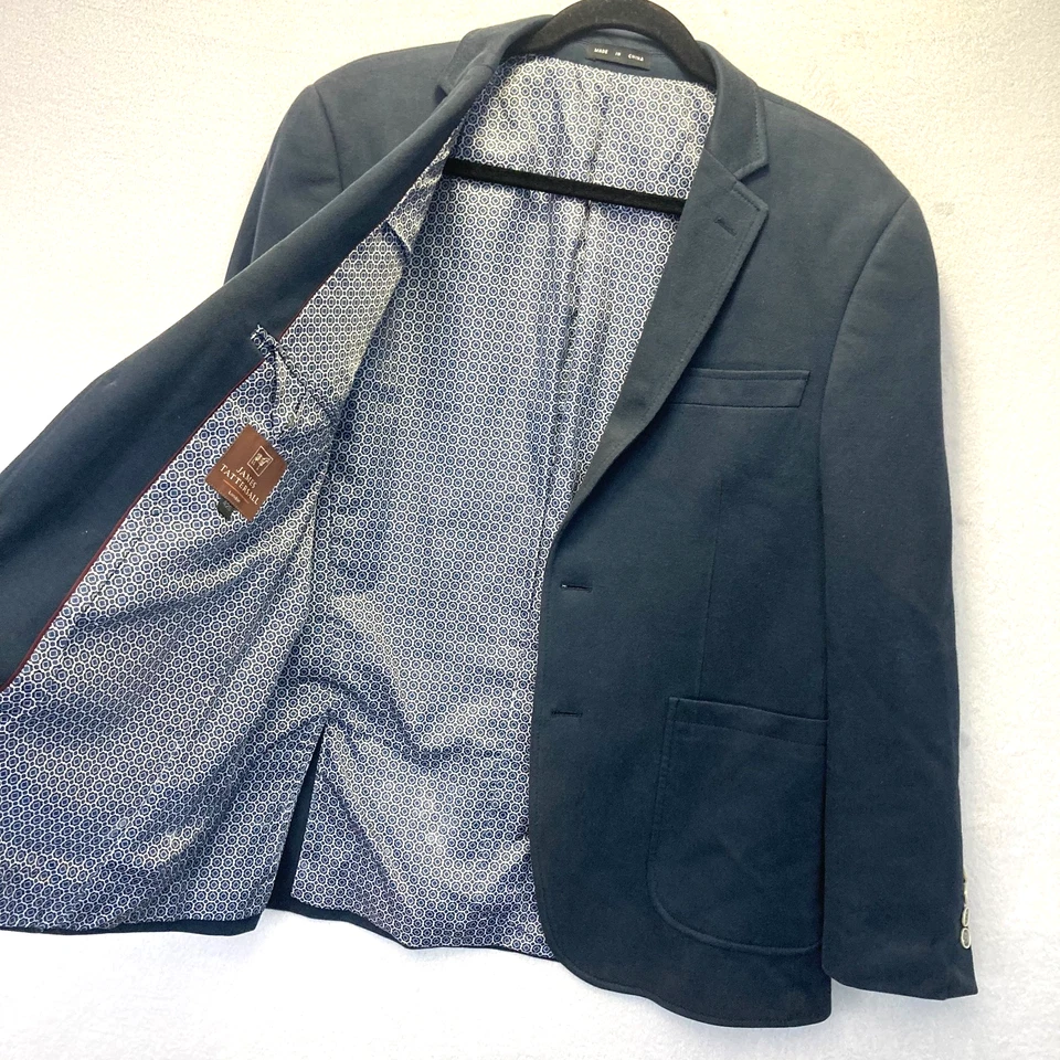 Chaqueta Blazer James Tattersall London Parche en el Codo 42S Azul Abrigo Deportivo Elástico Foto 3 de 4