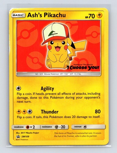 Ash's Pikachu - SM109 Sun & Moon Promo Promo