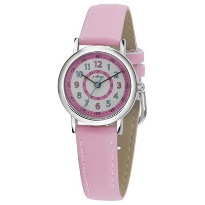 ATRIUM Kinder-Armbanduhr Analog Quarz Mädchen Kunstleder A31-104 rosa