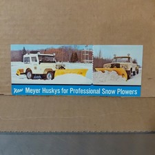 1960 Jeep Universal Gladiator Dealership Factory Postcard Meyer Cabs Snowplow 