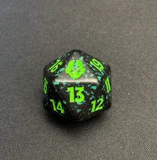 ATLA Avatar - Magic: The Gathering Prelease Dice - D20 Spindown MTG Dice - GREEN