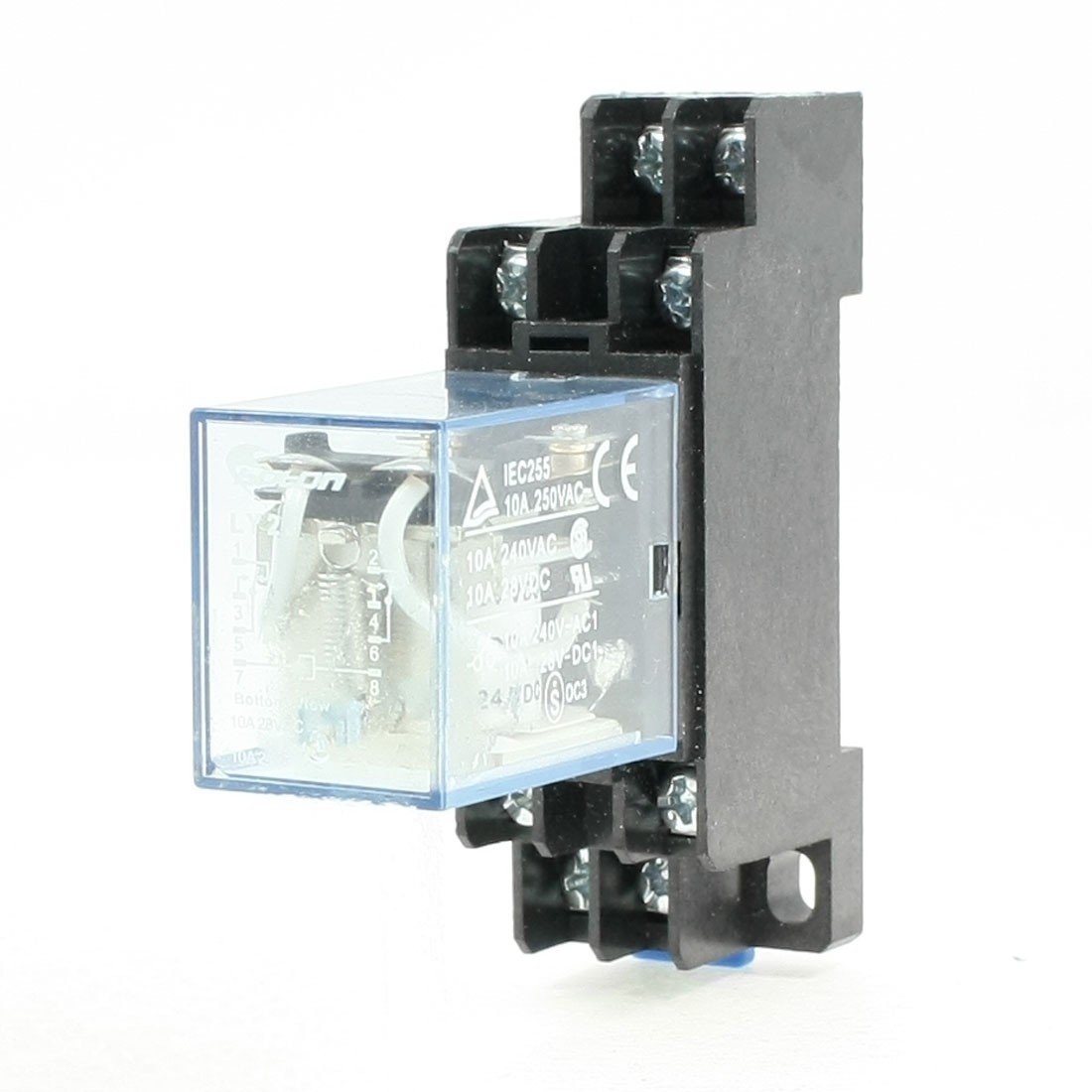 MY2J 24V DC Coil General Purpose Power Relay 8Pin 5A 240VAC/28VDC w Socket