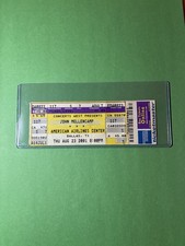 🎸 Billet de concert "Rare" John Mellencamp original vintage jamais utilisé 23 août 2001