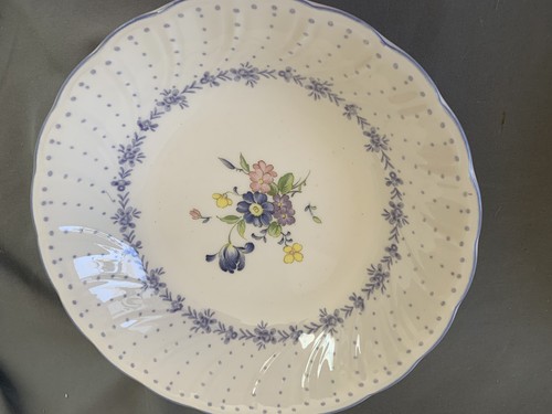 Nikko Vtg Set of 4 Blue Peony Soup/Cereal Bowl(s) 7.5” - Bild 5 von 6