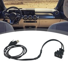 Car 3 5mm USB AUX Headphone Male Flush Mount Adapter Quick  Easy Installation