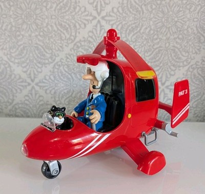 Postman Pat PAT 3 Large Scale Helicopter with Light & Sounds Jess Cat - Working