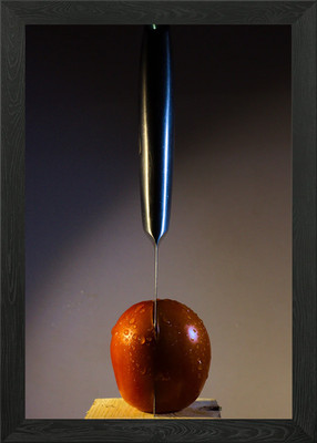 Cut a Tomato gerahmtes Wandbild Poster Leinwanddruck Bild