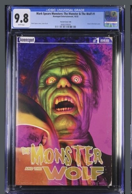 #ad Mark Spears: The Monster and the Wolf #1 CGC 9.8 A68 GLOW IN THE DARK 1:700 $220.00