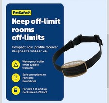 PetSafe Pawz Away Indoor/Outdoor Extra Receiver Collar for Cats  Dogs over 5 lb