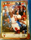2007-08 Fleer Michael Jordan Box Set Chicago Bulls Basketball card # 77