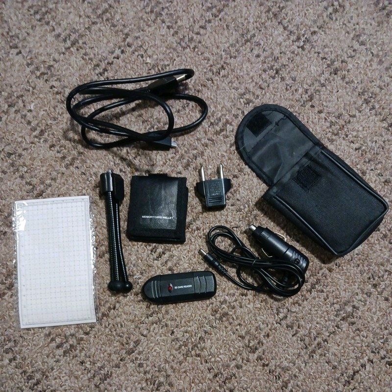 Lot of Camcorder Accessories, USB Sd Card Reader, Memory Card Wallet, and More!