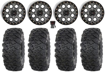 System 3 SB-7 15'' Wheels Ti (5+2) 32'' Roctane T4 Tires Can-Am Defender