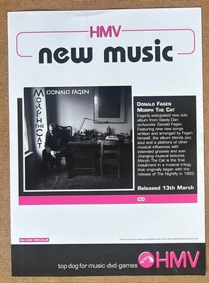 DONALD FAGEN - MORPH THE CAT 2006 Full page UK magazine ad STEELY DAN