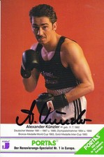 Alexander K&Uuml;NZLER - Deutschland, dt. Meister Boxen 1981, Original-Autogramm!