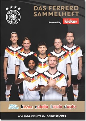 DFB Ferrero Sammelspass WM 2026 5 Sticker 10, 14, 53, 58, 60