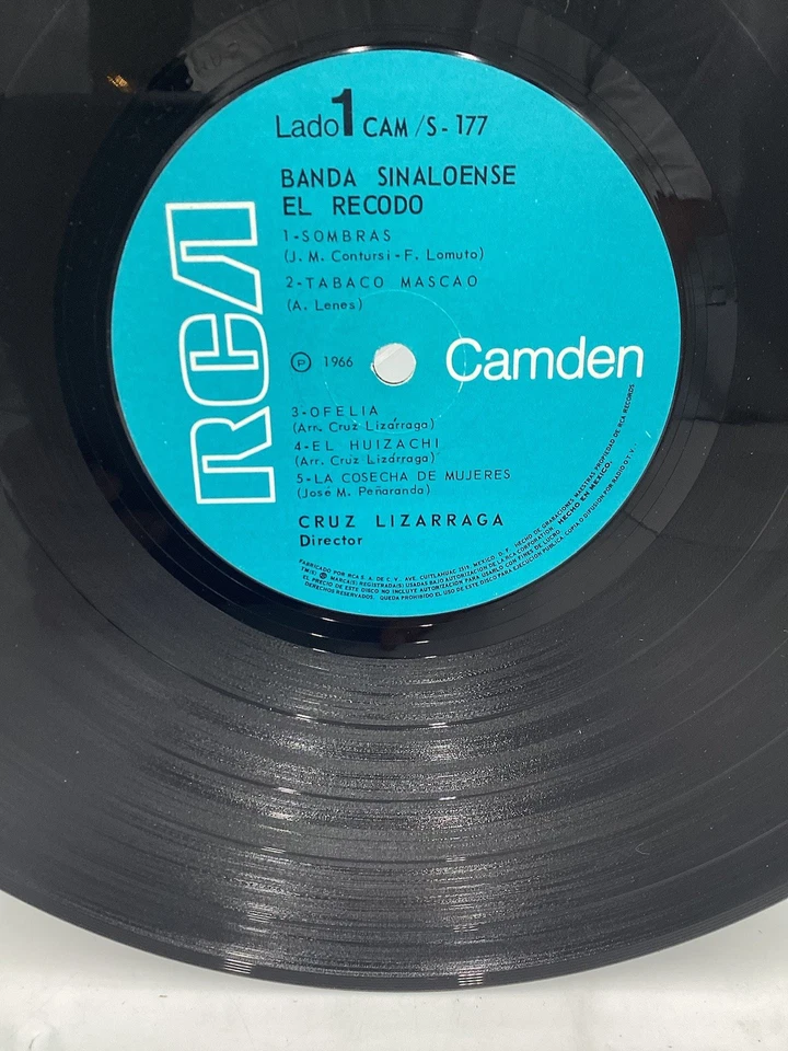 BANDA SINALOENSE “el recodo” (RCA CAMDEN REISSUE VINYL LP MEXICO) VG+/++ - Image 4 of 4