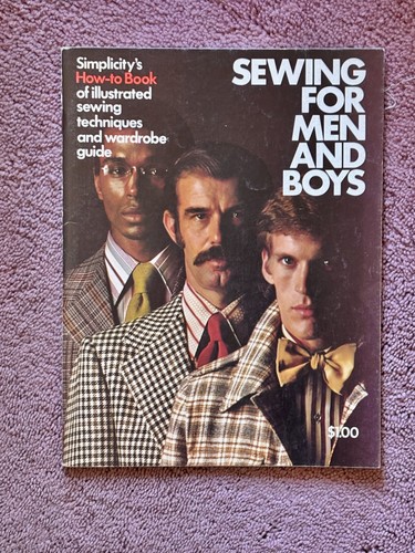 Vintage Simplicity Sewing for Men and Boys Sewing Book ~ Illustrated ~ 1973