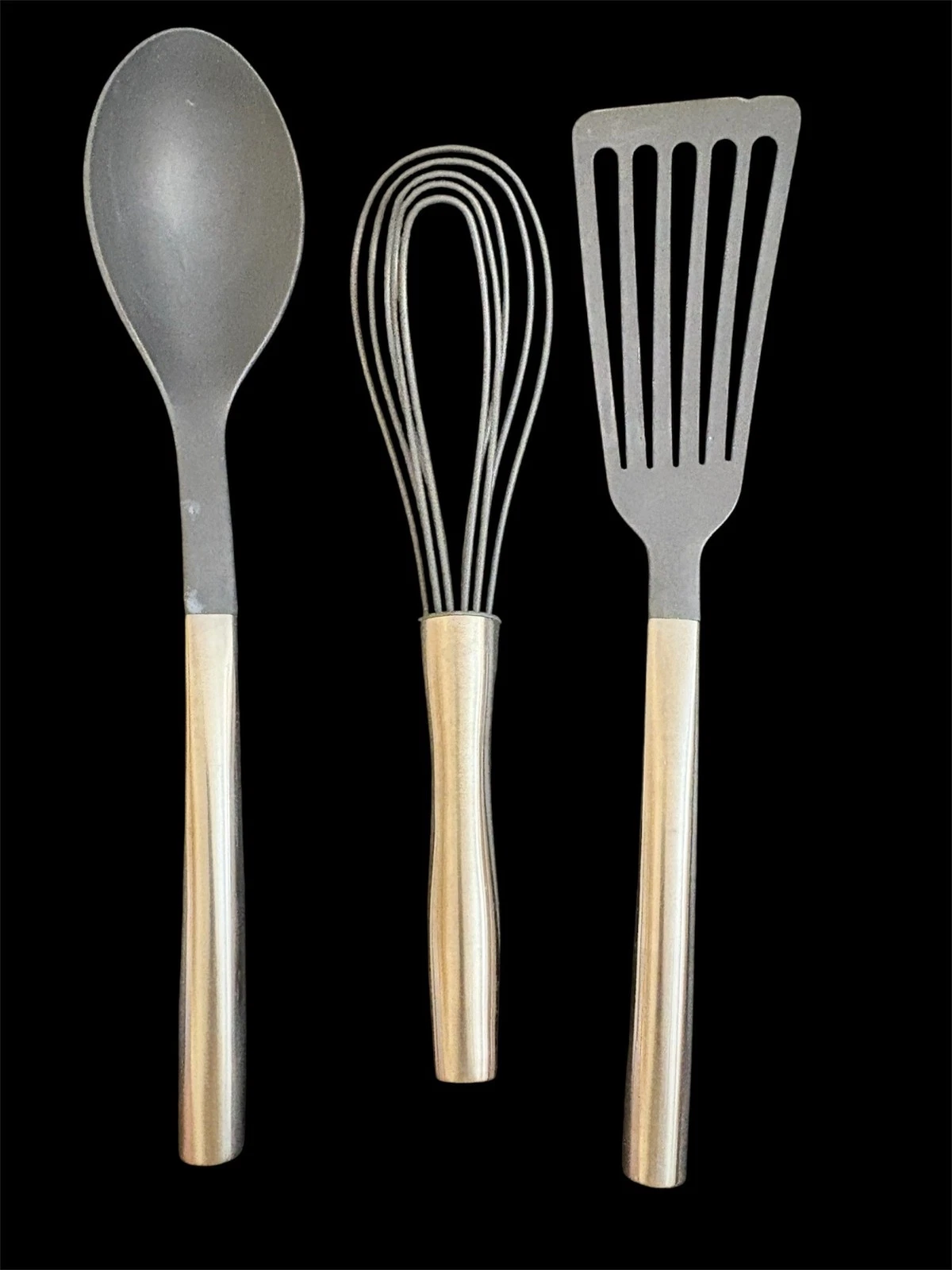 Williams Sonoma Cooking Utensils Lot Of 3 Fish Spatula Flat Whisk Nonstick Spoon