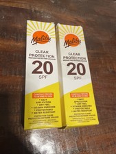 Malibu Clear Protection 20SPF Spray Dry Feel Water Resistant 250ml x 2 sunscreen 29.08 per litre