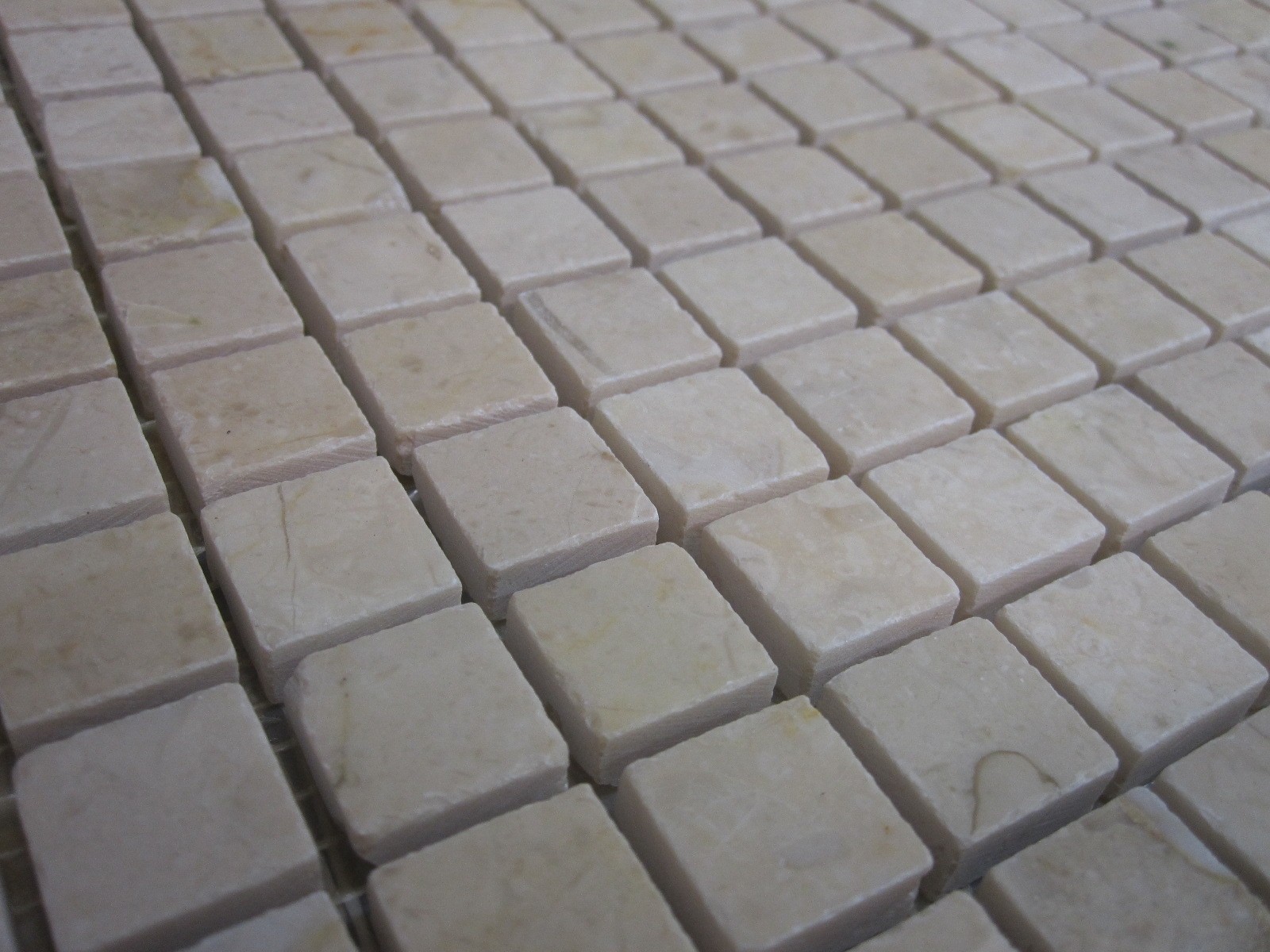 Kitchen Mural back splash Mosaic Marble Crema Marfil Botticino