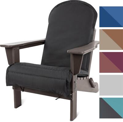 Gartenstuhl Adirondack mit wasserdichter Stuhlauflage aus recyeltem Material