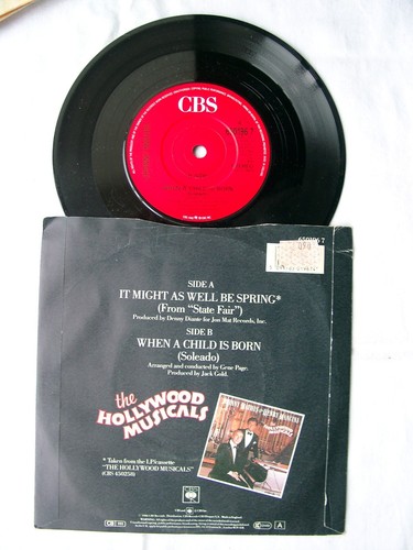JOHNNY MATHIS & HENRY MANCINI - It Might As Well Be Spring 7" - 1986 UK - Picture 2 of 2